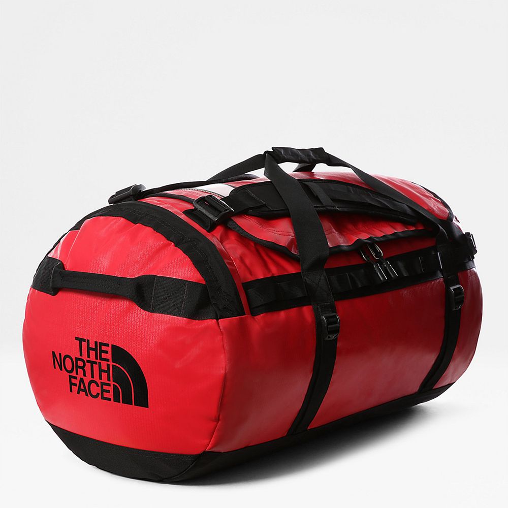 The North Face Duffel Bag Mens Australia - The North Face Base Camp - Large Red / Black (MBS-570624)